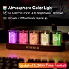 Imitation Nixie tube RGB Creative Clock 16 Million Colors, LED Light Gaming Computer Desktop Technology Ornaments Electronic DIY Digital Creativity