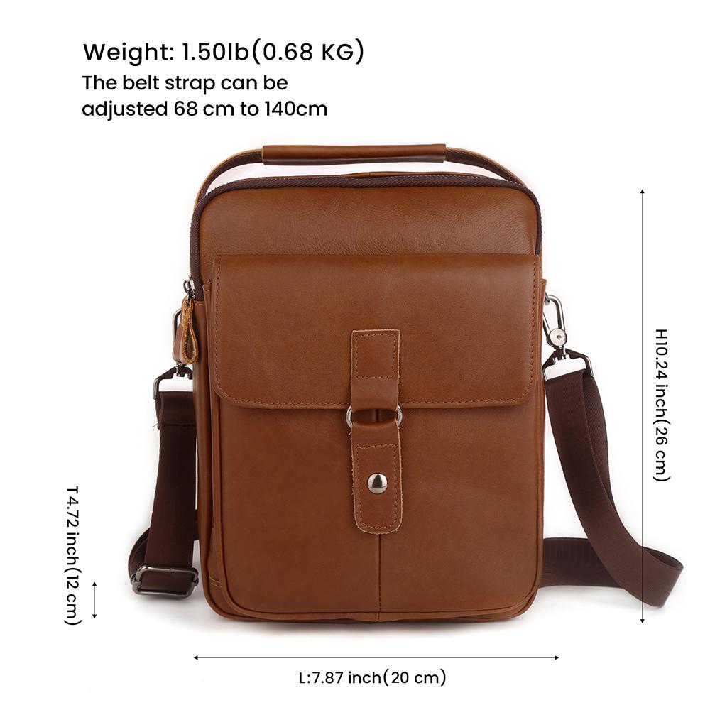 Summer Latest Soft Leather Cell Phone Purse Small Messenger Bag Genuine Leather Man Bags Boys Sling Shoulder Crossbody Bags