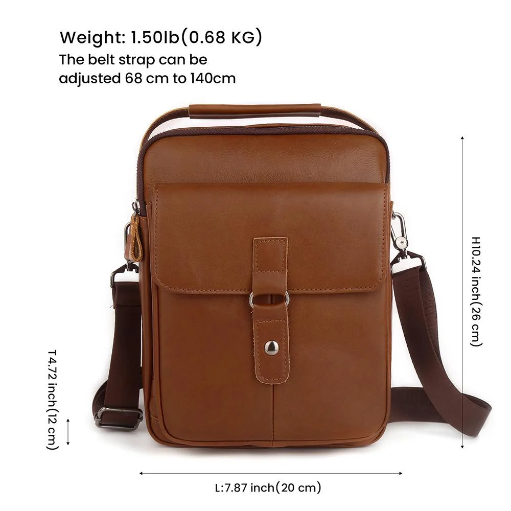 Summer Latest Soft Leather Cell Phone Purse Small Messenger Bag Genuine Leather Man Bags Boys Sling Shoulder Crossbody Bags