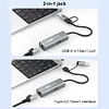 2in1 USB-C/USB 3.1 To Ethernet Adapter 5000Mbps USB-C To RJ45 Network Converter