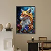 (40*60cm)Flower Fox - Full Round Drill Diamond Painting