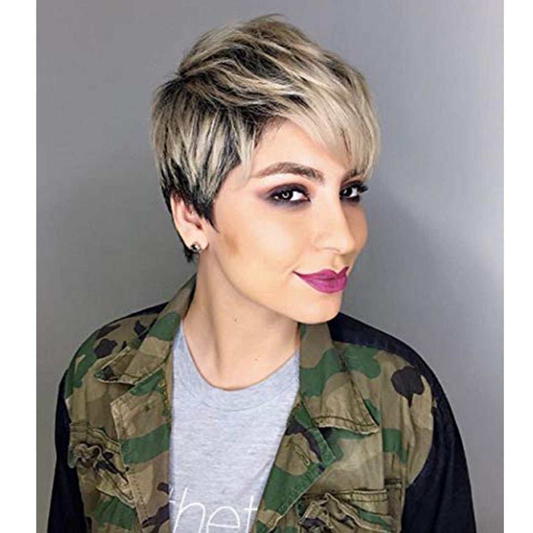 Hot Selling Fashion Short Hair Female Oblique Bangs Natural Chemical Fiber Headgear | EGEMISS