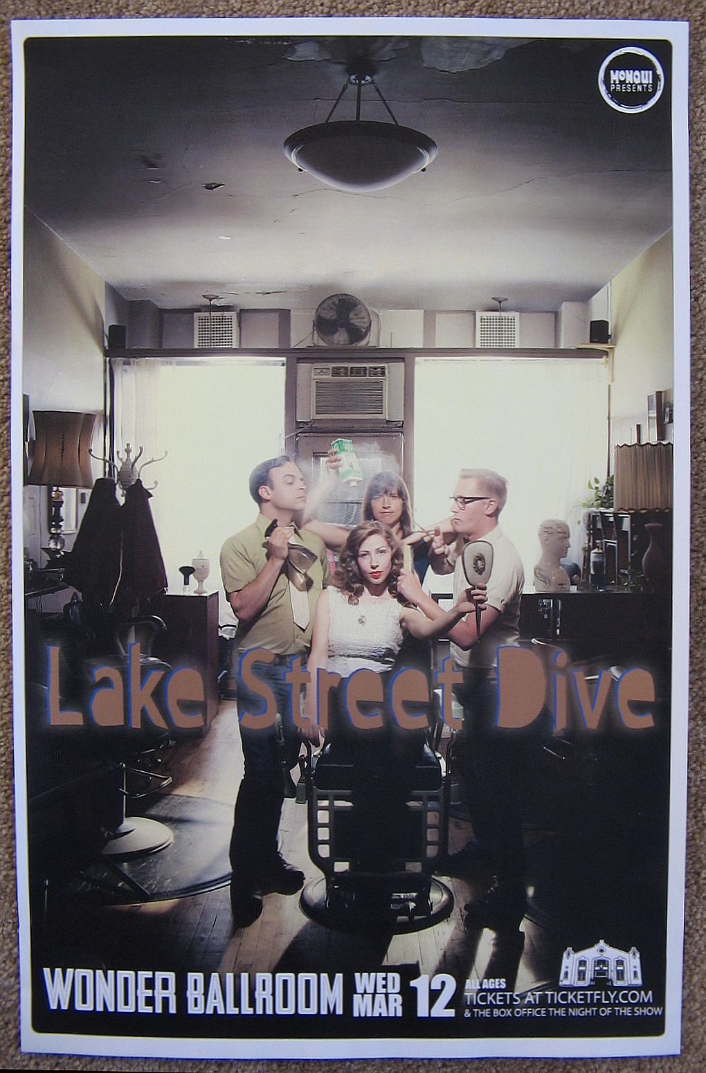 LAKE STREET DIVE 2014 Gig POSTER Portland Oregon Concert