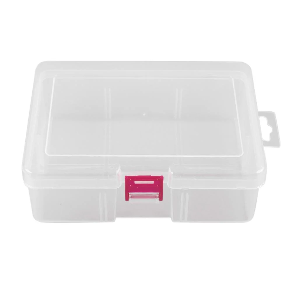 Plastic Rectangular Clear Organizer Case Hardware Tools Jewelry Storage Box