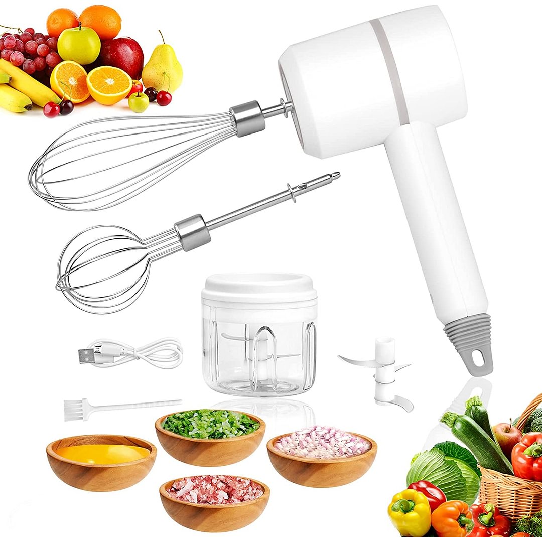 Electric Hand Mixer & Food Chopper 3 in 1