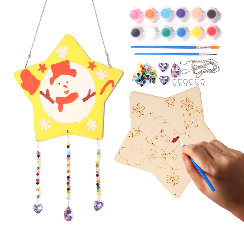 

Christmas Snowman - Paint By Numbers Craft Pendant, 501 Original