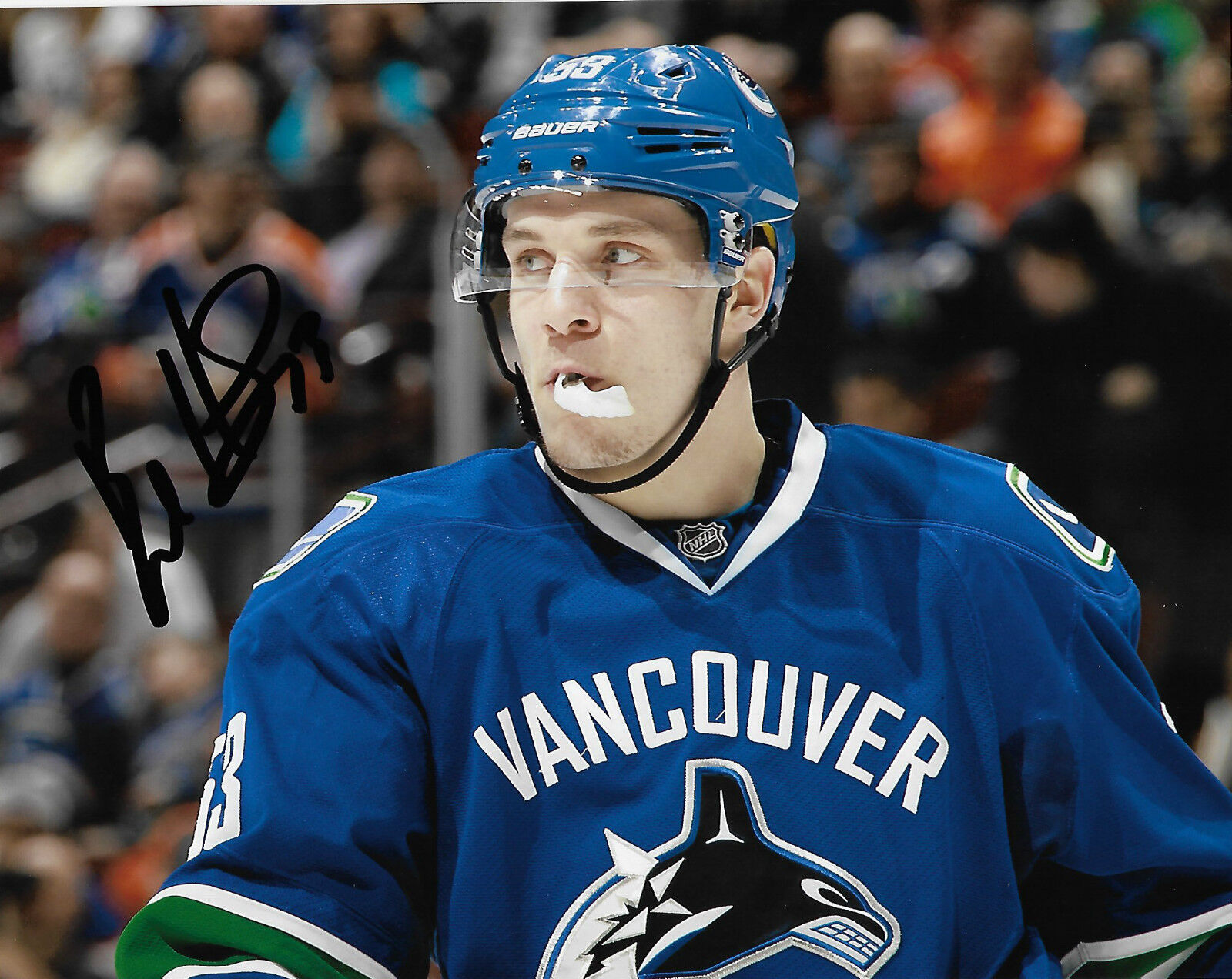 Vancouver Canucks Bo Horvat Signed Autographed 8x10 NHL Photo Poster painting COA AA