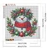 (40*40cm)Christmas Snowman - Full Round Drill Diamond Painting