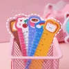 6 PACKS Cartoon Bendable 5in1 Rulers Bookmarks Creative Student Stationery