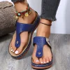 Summer Women's Wedge Thong Split toes Sandals
