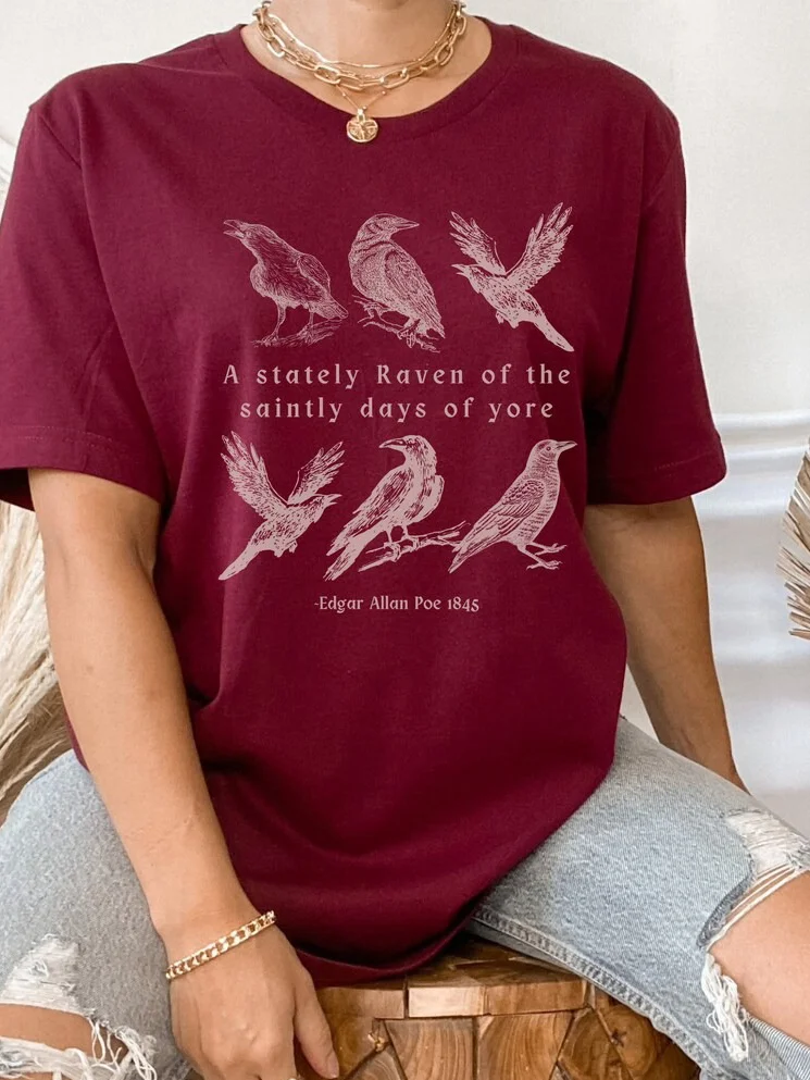 Edgar Allan Poe Poet T-shirt / DarkAcademias /Darkacademias