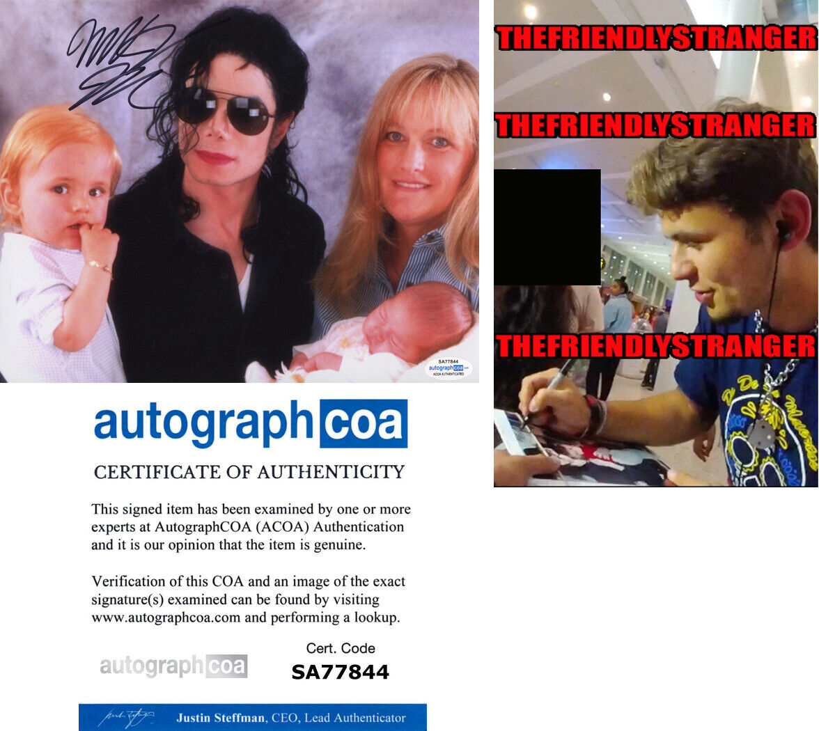 Rare PRINCE JACKSON signed 8X10 Photo Poster painting - PROOF - Michael Jackson Son ACOA COA