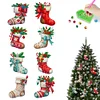 8Pcs Double Side Effect Acrylic Special Shaped Christmas Theme Xmas Trees Hanging Pendant Kits