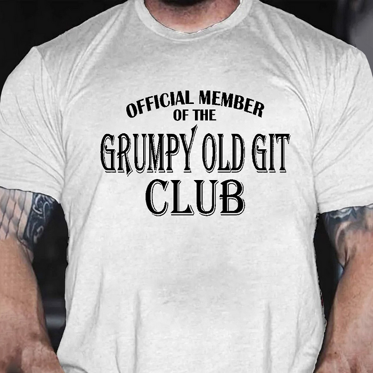 OFFICIAL MEMBER OF THE GRUMPY OLD GIT CLUB T-shirt socialshop