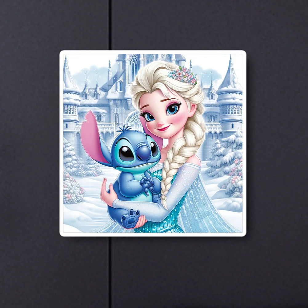 Diamond Painting - Full Round Drill - Princess Elsa Stitch(Canvas|40*40cm)