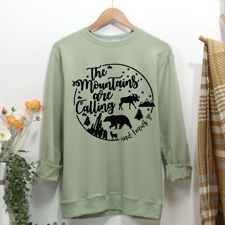 The Mountains are Calling Women Casual Sweatshirt