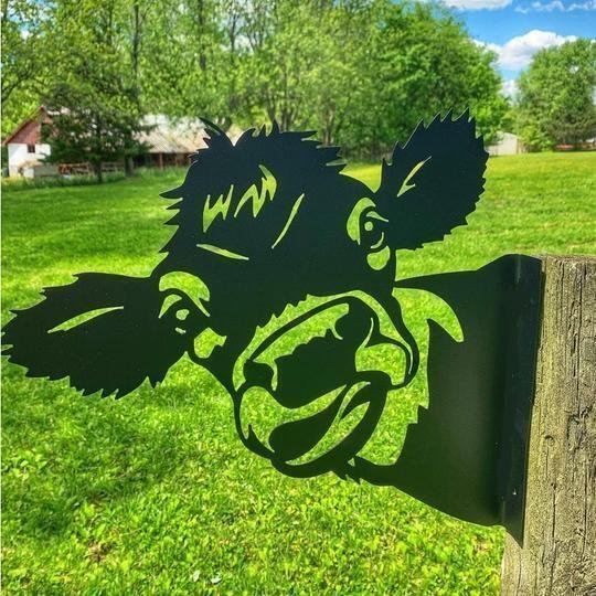  Farm Peeping Animal Metal Art - tree - Codlins