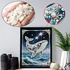Diamond Painting-DIY Special Shaped Drill Pearl Painting Whale(30x40cm)