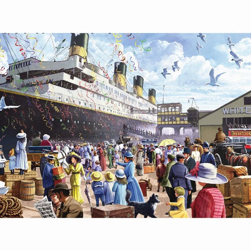 Jigsaw Puzzle 1000 Pieces Wooden Educational Assembly Toy for Adults Children Kids Cruise Ship Landscape Figure