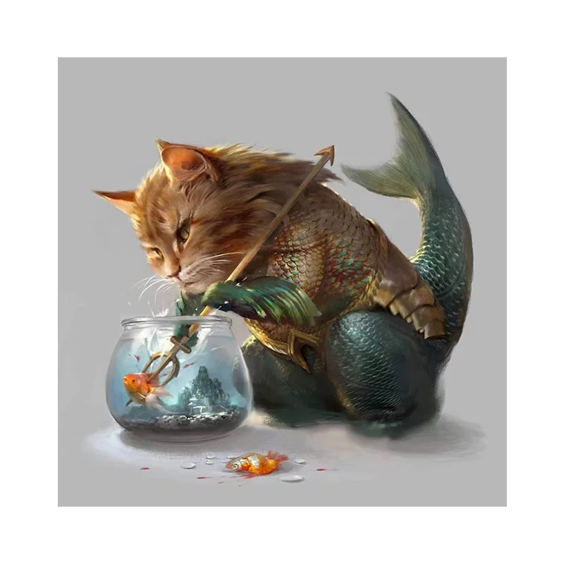 Jeffpuzzle™-JEFFPUZZLE™ Fishy Cat