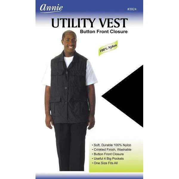 Annie Utility Vest Black