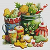 Christmas Cooky-14CT Stamped Cross Stitch 53*53cm/20.87*20.87in tapestrymarket