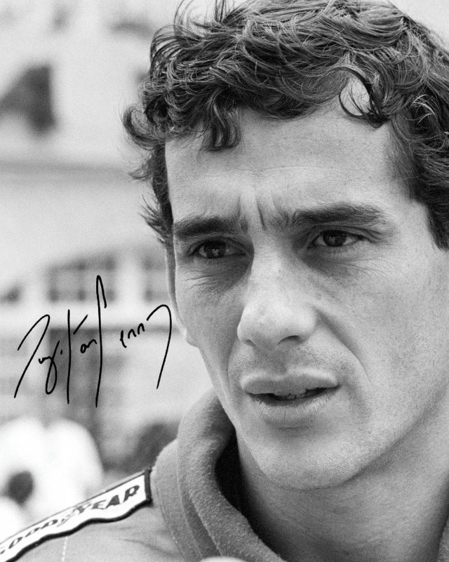 Ayrton Senna Autograph Signed Photo Poster painting Print