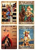 4PCS Cowgirl - Vintage Metal Signs Set - 20*30cm - Western