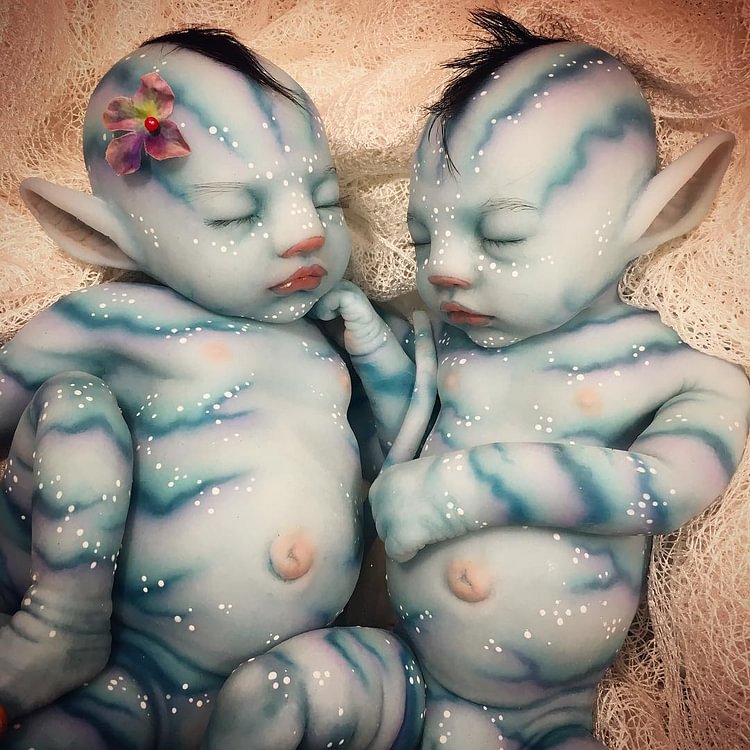 20" Lifelike Weighted Fantasy Reborn Baby Dolls Avatar Twins Doll Best Gift Ideas By Minibabydolls® Minibabydolls® Minibabydolls®