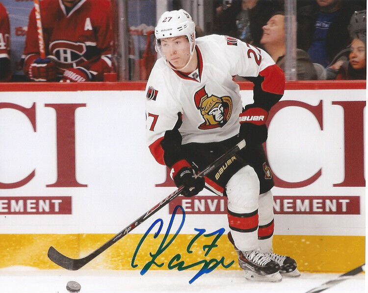 Ottawa Senators Curtis Lazar Signed Autographed NHL Photo Poster painting 8x10 COA AA