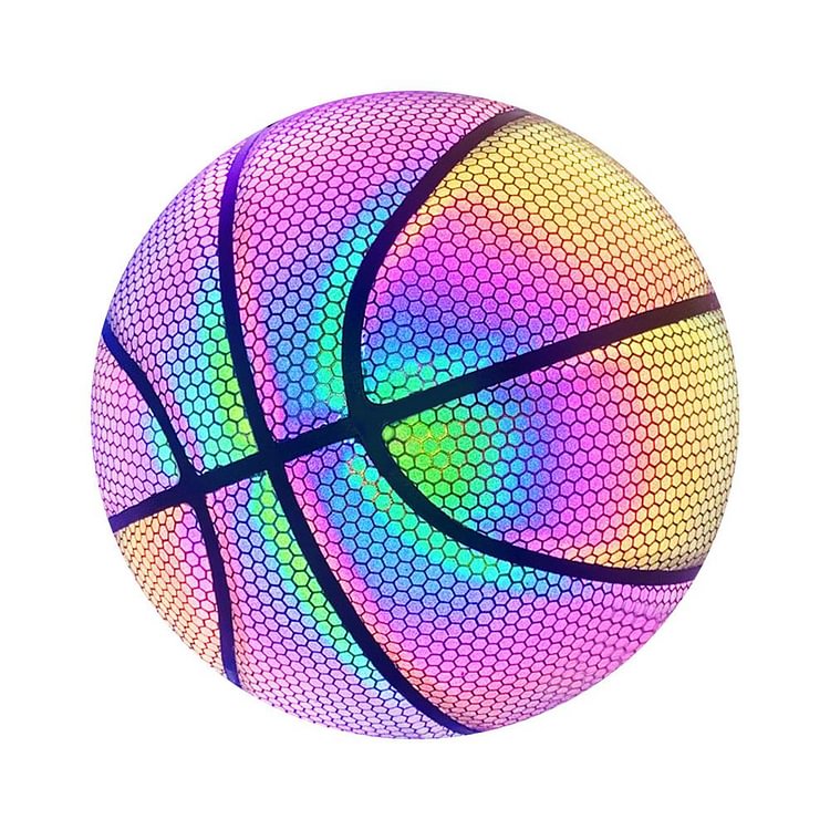 Holographic Reflective Glowing Basketball