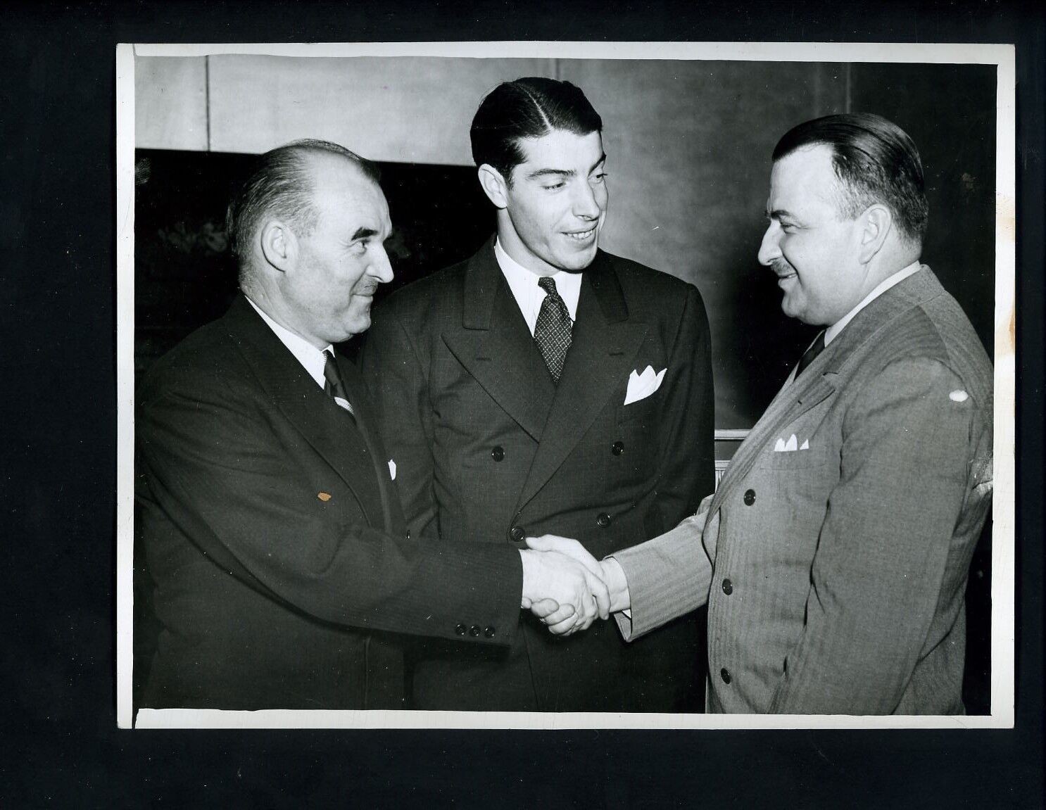 Joe DiMaggio 1938 Press Photo Poster painting New York Yankees