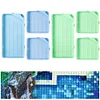 (US Only)6Pcs Diamond Art Tray Rhinestone Sorting Tray Diamond Painting Tray (Blue Green)