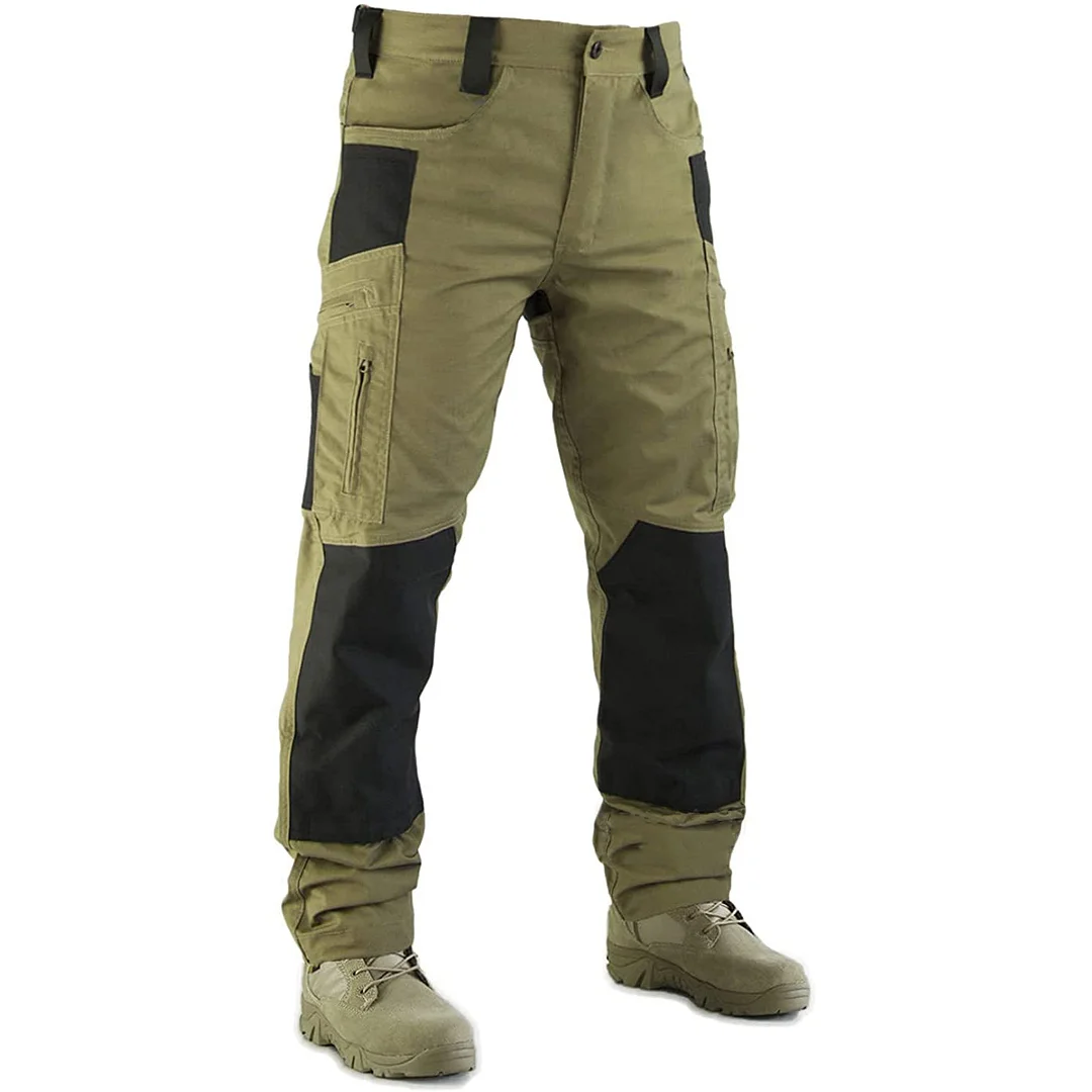 Men's Tactical Multi-pockets Splicing Outdoor Casual Cargo Pants