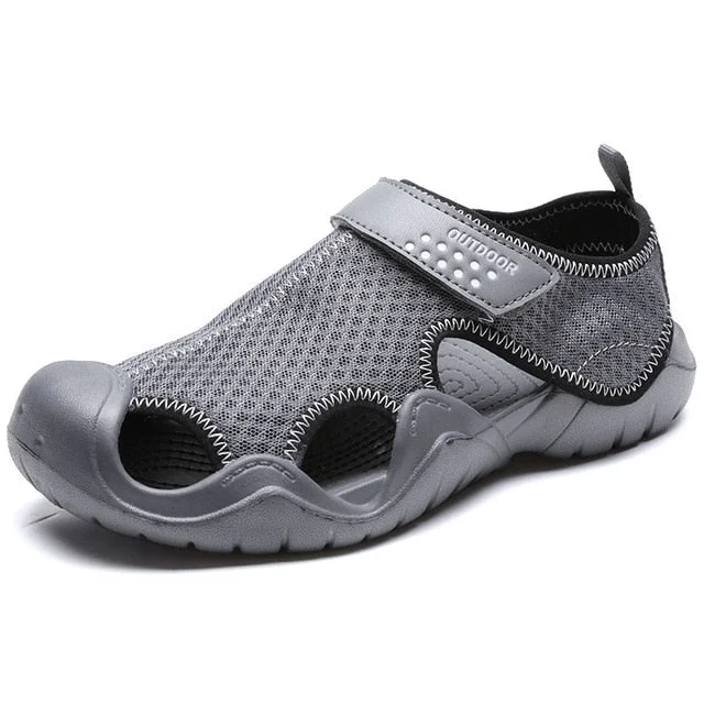 Men Nonslip Hook&loop Orthopedic Sandals Anti-collision Summer Radinnoo.com