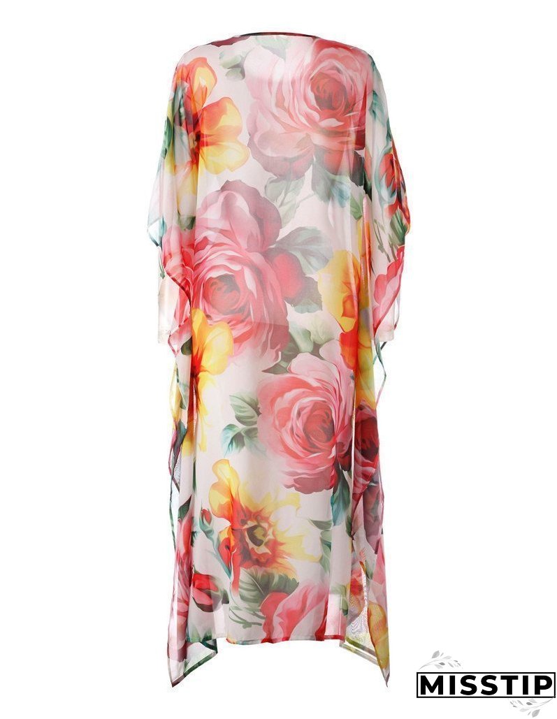 Printed Loose Casual Beach Maxi Dress