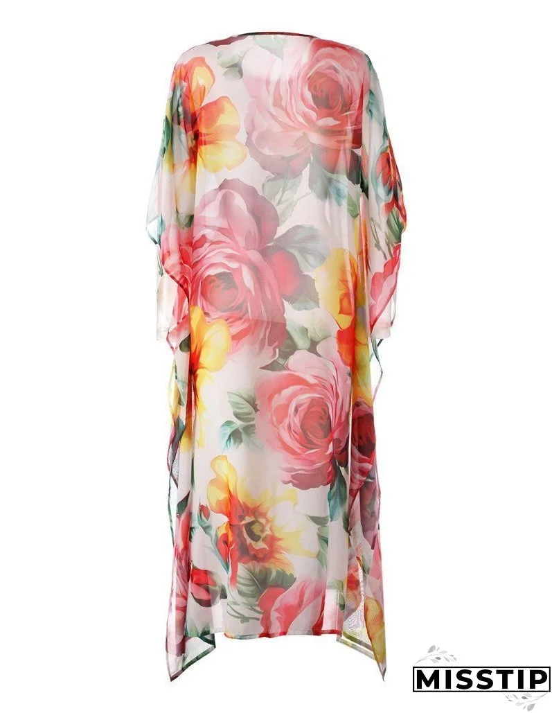 Printed Loose Casual Beach Maxi Dress