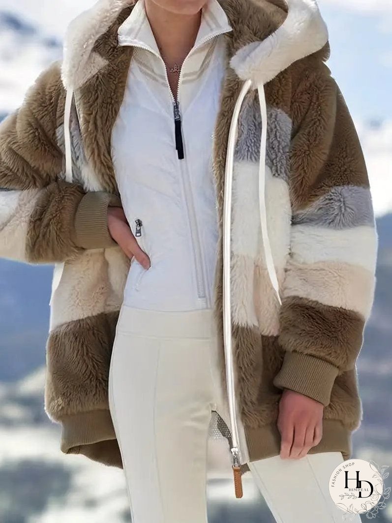 Trendy Tie-Dye Hooded Jacket