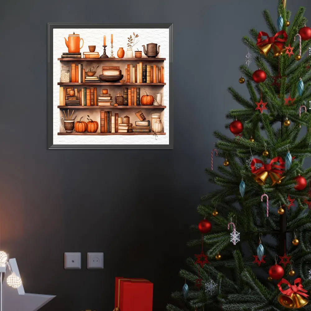 Full Round Diamond Painting 40*40cm - Lockers And Pumpkins