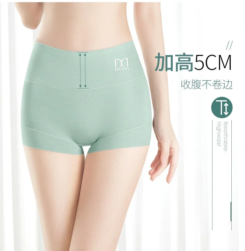 Safety Shorts Ladies Pants High Waist Skirt shorts Anti Emptied Panties Female Boyshorts Women Large Size Underpant  Underwear