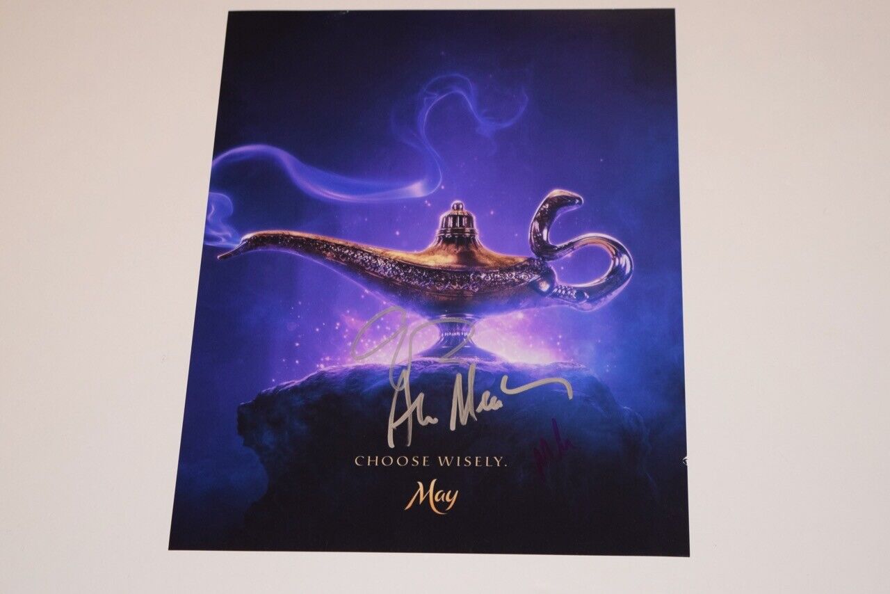Aladdin 2019 Cast Signed 11x14 Photo Poster painting Alan Menken Marwan Kenzari Guy Ritchie COA