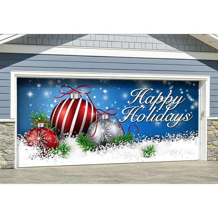 Ornaments Garage Door Mural