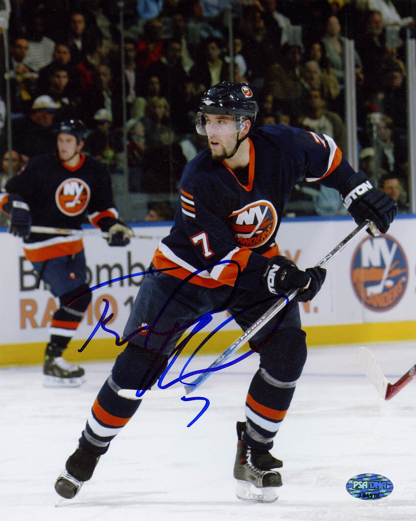 Trent Hunter SIGNED 8x10 Photo Poster painting New York Islanders PSA/DNA AUTOGRAPHED