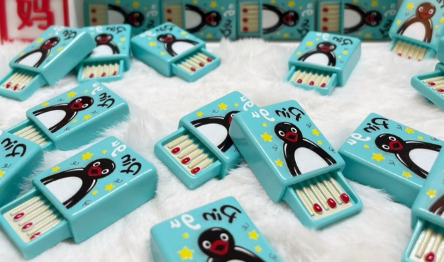 Mini Fishman Blue Match Resin Charm