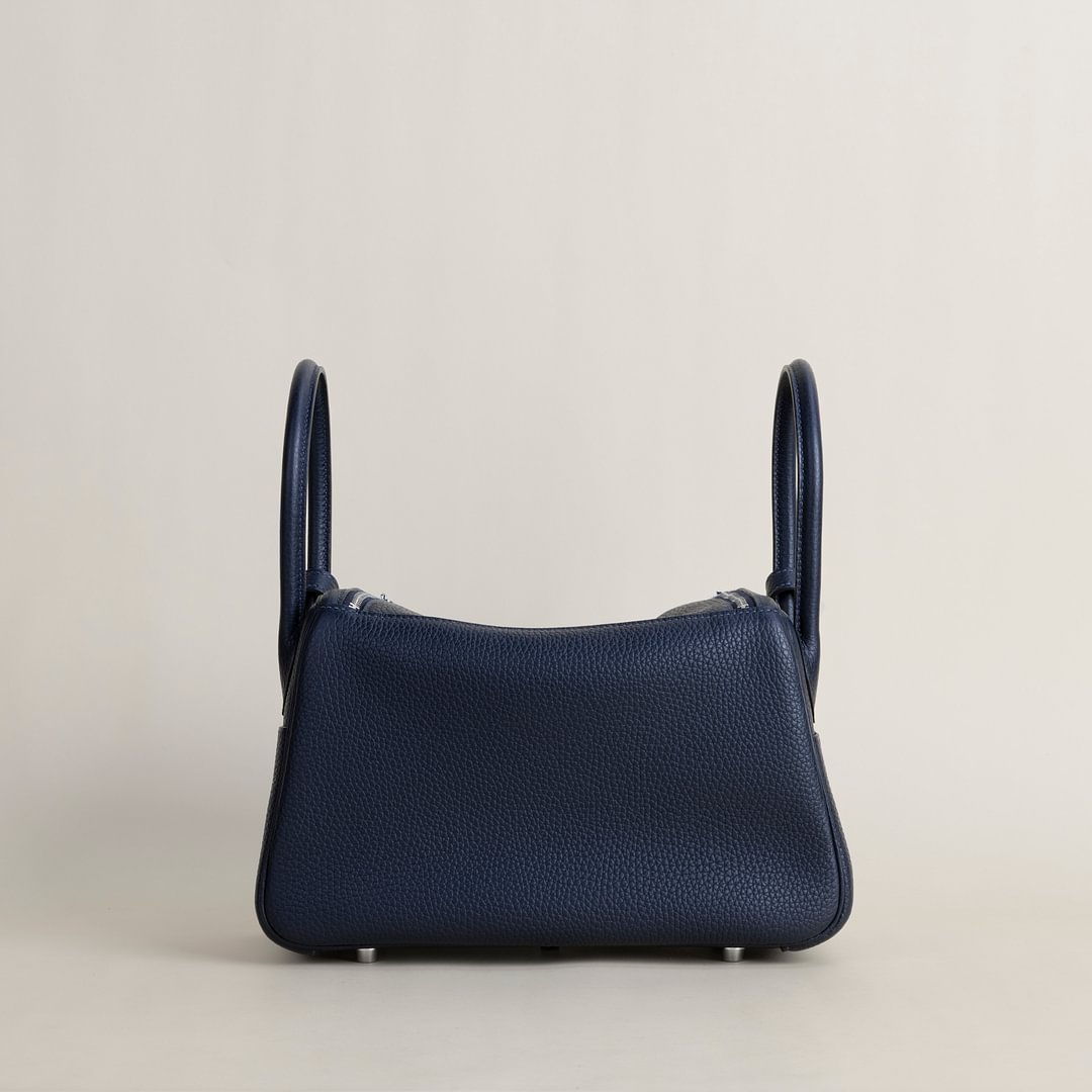 Lindy 26cm Clemence leather 2Z Blue nuit GHW