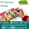 2027-2028 Two-Year Diamond Painting Calendar Kit, 13 Exquisite Multicolor Butterfly And Floral Illustrations, Large Size Desk Calendar, Mosaic Art Coil-Bound Desktop Planner