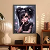 Diamond Painting-DIY Full Round Drill Cute Pet Girl