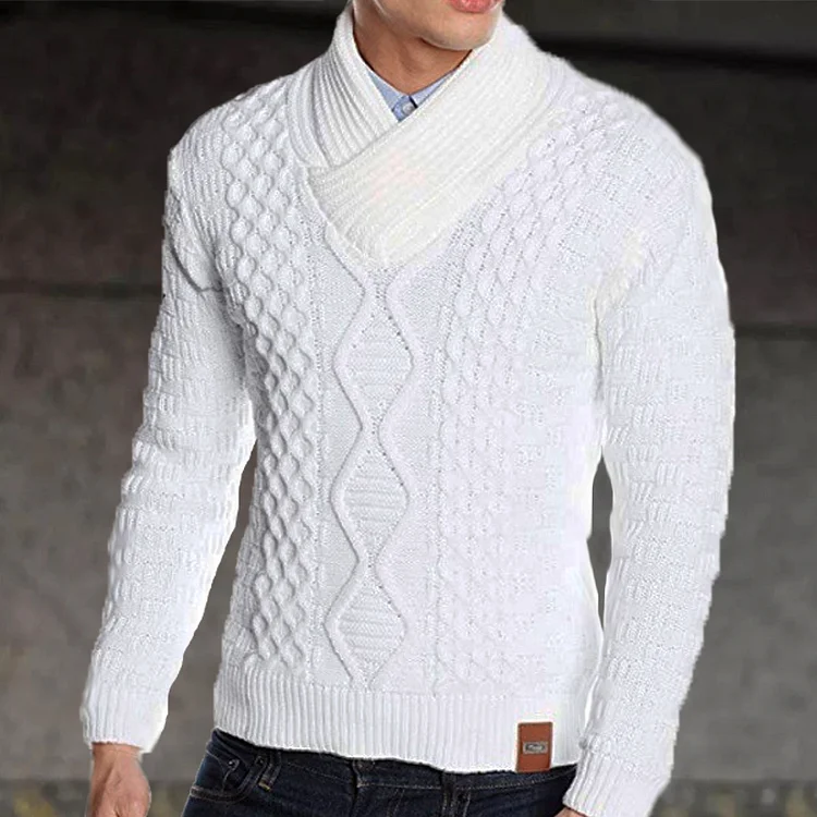 Men's Slim Casual Plain Sweater