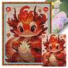 Dragon - 14CT Stamped Cross Stitch 32*43cm/12.6*16.93in