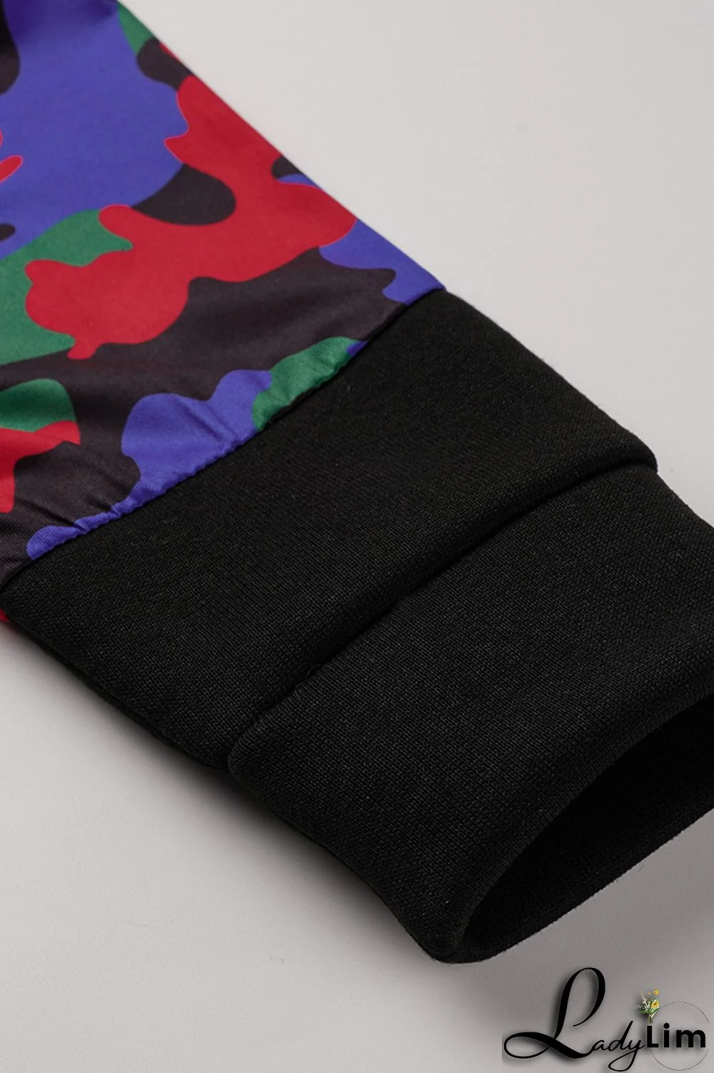 Black Fashion Casual Letter Print Patchwork O Neck Long Sleeve Two Pieces